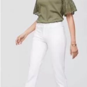 LOFT Marisa Women’s White Cropped Capri